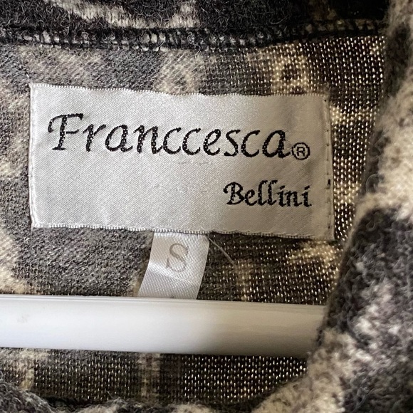 Mob Wife OG Punk Animal Print Cowl Neck Tunic Sweater Size Small - Picture 5 of 12